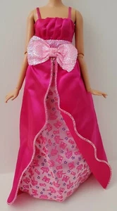 Barbie Doll Happy Birthday Pink Cake Dress Gown Fashion Outfit Clothes - Picture 1 of 9