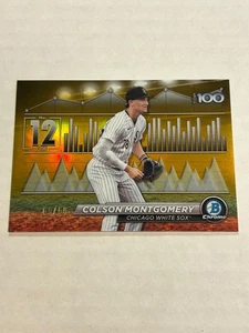Bowman 2024 cromo colson montgomery 9/50 top 100 refractor oro blanco sox sp - Imagen 1 de 2