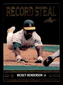 1990 Leaf Gold #BC26 Rickey Henderson HOF Oakland Athletics quasi nuovo/nuovo + 7940 - Foto 1 di 2