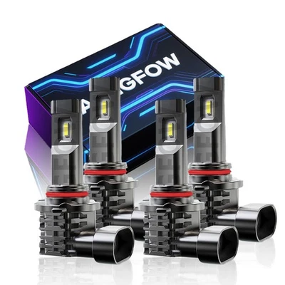 For Saturn SL2 Base Sedan 1991-2002 4x LED Headlight Lights Bulbs Conversion Kit - Image 1 of 4