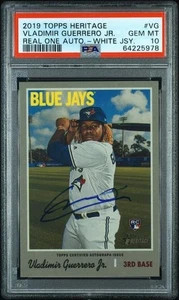 PSA 10 GEM MT 2019 Topps Heritage Real One Rookie Auto Vladimir Guerrero Jr. - Picture 1 of 2