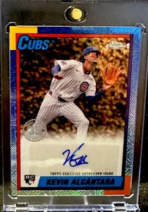KEVIN ALCÁNTARA RC 2025 TOPPS CHROME Blue Wave AUTO #CMA-KA Cubs - Picture 1 of 8