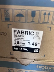 Brother Black Fabric Ink Cassette Ribbon 38mm - RB-FA2BK - Picture 1 of 4