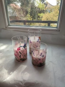 Flammenlose LED-Frühlingskerzen aus Glas - Bild 1 von 16