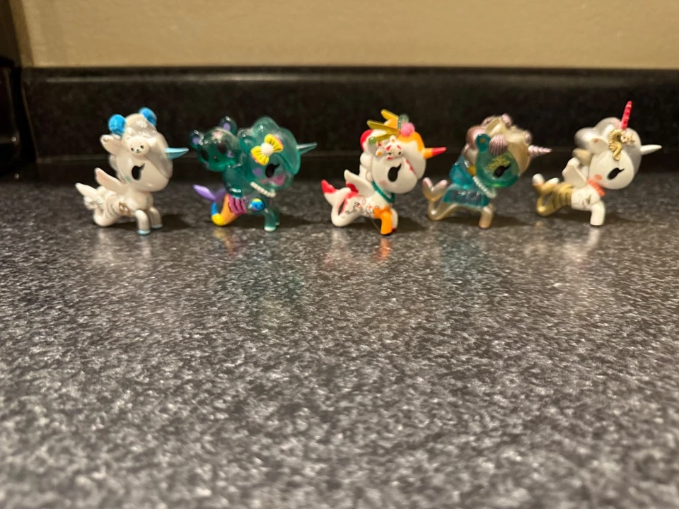 Lote de 5 figuras Tokidoki Unicorno Mermicorno Foto 1 de 4