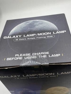 Color Changing LED 3D Moon Lamp Light with Wood Stand , Remote, Charger - Image 1 of 4