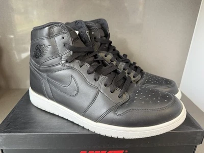 Jordan 1 Retro High Cyber Monday 2015 Negro Gris Oscuro Blanco 555088-006 - Talla 11 Foto 1 de 4