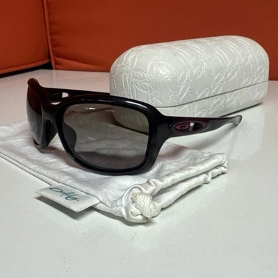 Oakley Sunglasses Urgency OO9158-05 Glossy Black Frames with Black Lenses - Image 1 of 4