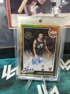 2025 Topps cromo Walter Clayton Jr. 45 aniversario oro mojo automático #ed 10/50 - Imagen 1 de 2