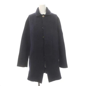 Isaia Knit Jacket Mid Length Wool L Navy /Do Os Sh Women'S - Picture 1 of 9
