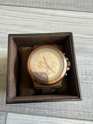 Reloj cronógrafo para hombre Michael Kors Dylan marrón MK8216 necesita batería  Foto 1 de 4