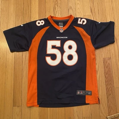 Denver Broncos von Miller Navy Vapor Limited Jersey Size Youth Large 14/16 - Imagem 1 de 3