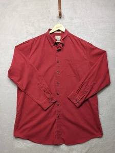 Camicia L.L.Bean con bottoni uomo XL-Alta rossa antirughe-resistente manica lunga - Foto 1 di 9