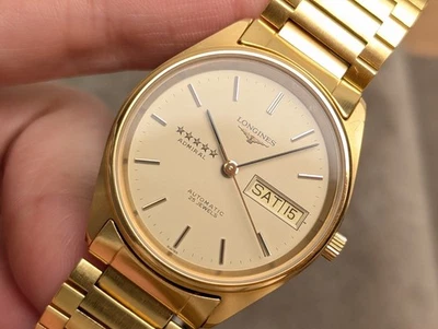 Reloj automático para hombre LONGINES Admiral Five Star L7.634.2 dorado... - Imagen 1 de 4