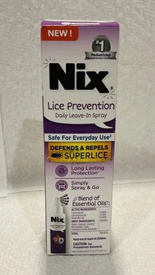 NIX LICE PREVENTION Daily Leave-In Spray **Safe For Everyday Use** Exp 12/25 🔥 - Image 1 of 3