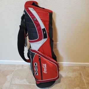Ogio Sliver Cart Golf Bag 7” Woodelite Top CocaCola Red White NWT - Picture 1 of 9