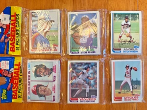 (2) 1982 Topps Baseball Rack Packs New/Sealed 51 Cards Ripken RC - Picture 1 of 2
