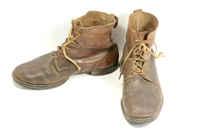 WW2 Japanese Army Lace-Up Leather Boots Military Equipment 10.3 Mon - Picture 1 of 24