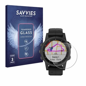 For Garmin Fenix 5S Plus (42 mm) Tempered Glass 3x Screen Protector Protection - Zdjęcie 1 z 8