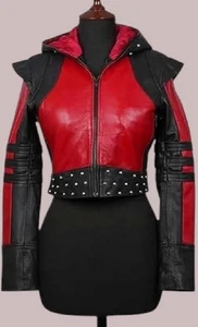 Descendants 4 The Rise Of Red Kylie inspired Womens Jacket PU leather Halloween - Picture 1 of 4