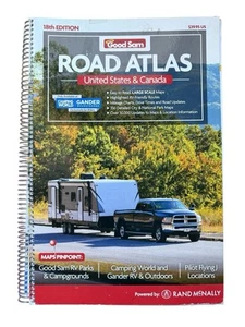 Rand McNally Road Atlas, Good Sam Edition, US & Canada 18th Edition 2020 - Picture 1 of 3
