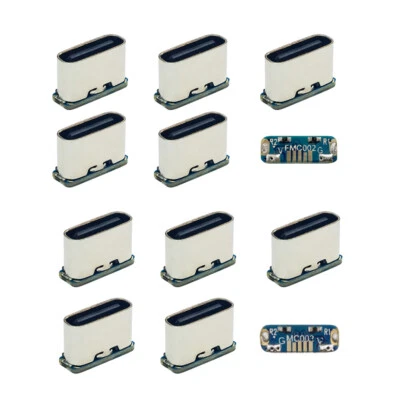 10pcs/lot DIY Solder Type-C Female Socket Connector Replace for Micro-USB 5Pin - Image 1 of 4