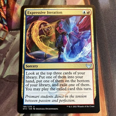 MTG Expressive Iteration Strixhaven: School of Mages Near-Mint Multi-Color!!! - Image 1 of 2