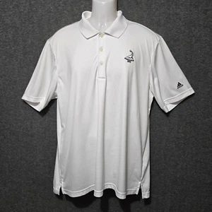 Adidas Pinehurst Polo Shirt Mens XL White Short Sleeve Stretch Golf - Picture 1 of 12