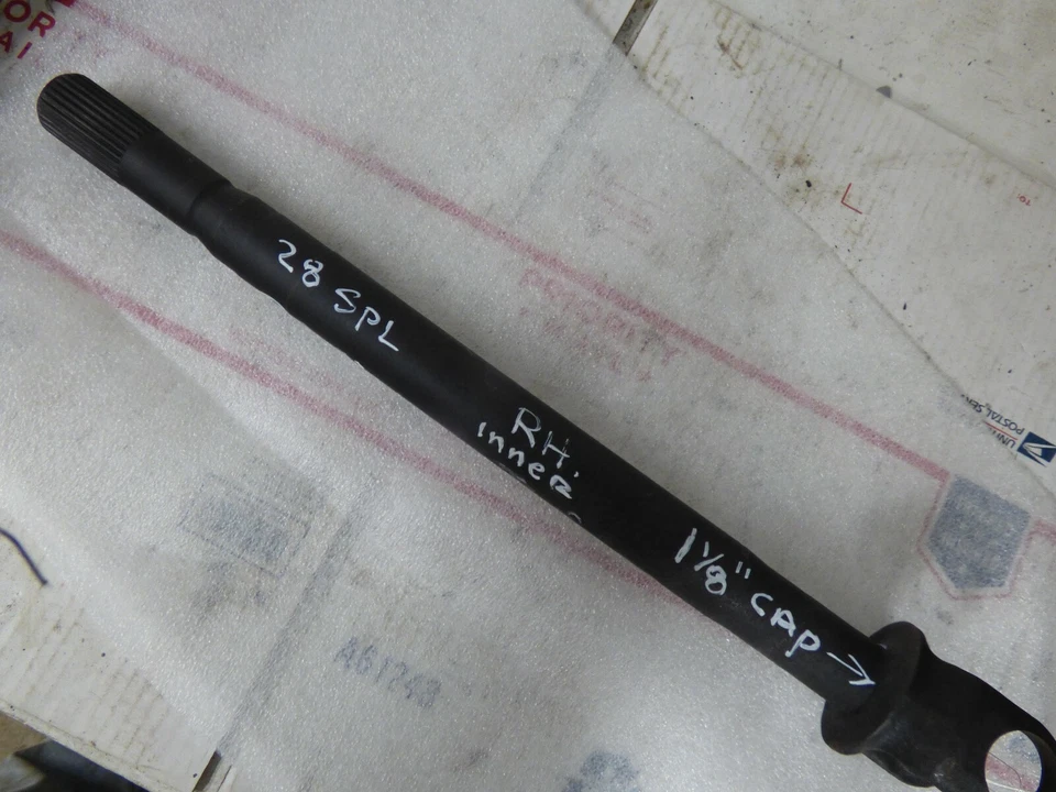 Frontal derecho 78-87 Gm 28 spline (lado corto) con tapas universales 1 1/8 Foto 1 de 2