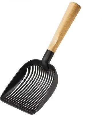 BESUCHE DEN YANGBAGA-STORE Yangbaga Katzenstreuschaufel Mit Holzgriff, Metall Streuschaufel Für Haustier Mi