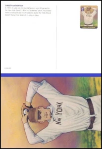 USA4 #UX339 U/A FIRST DAY CARD non FDC Legends of Baseball Chrity Mathewson - Picture 1 of 1
