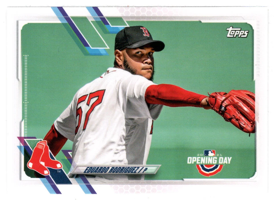 Eduardo Rodriguez - Boston Red Sox - 2021 Topps Opening Day Baseball # 191 Mint - Image 1 of 1