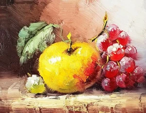 8x10-Stretched- Impression Fruit- #8, Oil Painting on Canvas-(Not Framed) - Picture 1 of 6