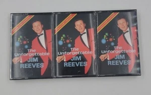 The Unforgettable Jim Reeves Tapes 1, 2, & 3 (3 Cassettes, 1979) Tested, VG+ - Picture 1 of 9