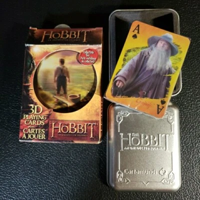 The Hobbit 3D Lenticular Playing Cards Brand New Lord of the Rings - Image 1 of 4