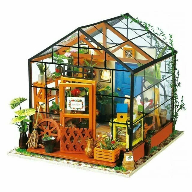 Robotime Cathy's Flower House with LED light Dollhouse Kit - DG104