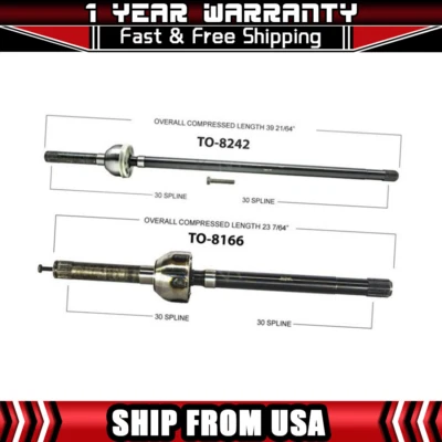 2 TrakMotive 前 CV 轴轴适用于 1984 - 1985 年丰田 4Runner — 第 1/3 张图片