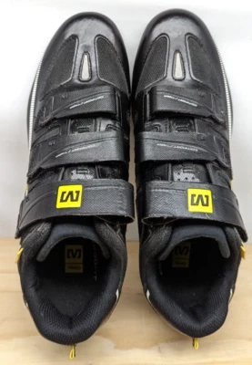 Zapato de carretera Mavic negro 3 correa de gancho y bucle para hombre 9 NUEVO Foto 1 de 4
