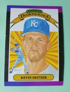 Tarjeta de béisbol Donruss 1989 #10 de Kevin Seitzer Diamond Kings - Kansas City Royals - Imagen 1 de 2