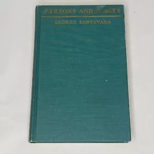 George Santayana PERSONS AND PLACES The Background of My Life 1st Edition 1944 - Picture 1 of 17