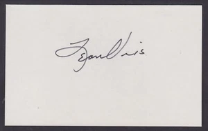 Leon Uris, American author, wrote Exodus, Trinity, signed 3x5 index card - Picture 1 of 1
