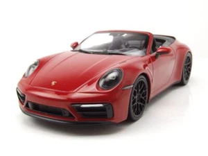 Porsche 911 Carrera 4 GTS Cabrio 2020 Rosso Modellino Auto 1:18 Minichamps - Foto 1 di 9