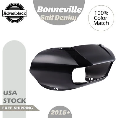 Carenado exterior Bonneville Salt Denim capucha ala de murciélago para Harley Road Glide FLTRX Foto 1 de 4