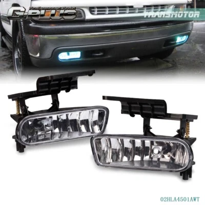 Fits For 00-06 Chevy Suburban/ Tahoe Clear Bumper Fog Lights Driving Lamps - Image 1 of 4