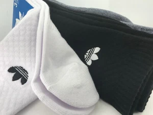 Calcetines Adidas para hombre, blancos 22 % ALGODÓN Premium Crew, paquete de 3, precio de venta sugerido por el fabricante 36 USD 🎾🎒 - Imagen 1 de 11