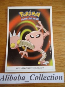 Pokemon Dunkin Boomer Trading Card Sticker 2000 Karte # 106 Hitmonlee Kicklee - Bild 1 von 1