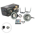 30W Angel Eyes Fog Lamps Bright Driving Fog Lights Multi-Color Projector