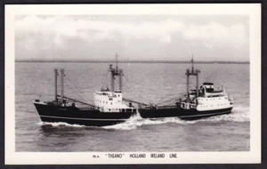 Shipping THEANO Holland Ireland Line c1950/60s? RP PPC - Picture 1 of 2