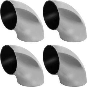 4 Stück Edelstahl Auspuffkrümmer, 2,5" Dornbogen Winkel - Stärke 16Ga/0,06 - Bild 1 von 3