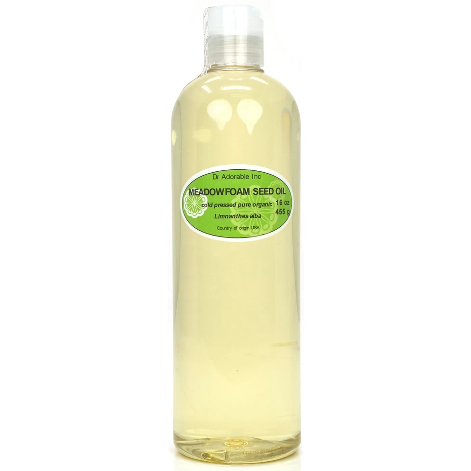16 Oz Premium Pure Organic Cold Pressed Best Meadowfoam Seed Oil Multi Purpose - Image 1 of 4